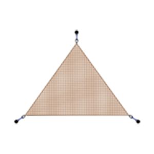 Shade Sails Triangle Coco 3 Galvanized Pods - S5034